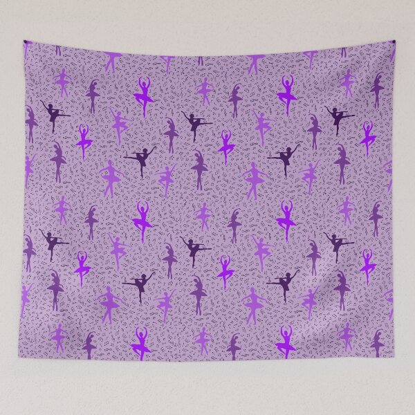 Item preview, purple dancers pattern designed and sold by FVO-italydesign.