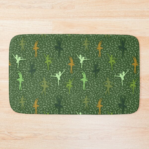Item preview, green dancers pattern designed and sold by FVO-italydesign.