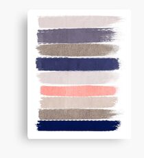 Sofie - Modern watercolor abstract painting brushstrokes feminine pop dorm college hipster art pink Canvas Print