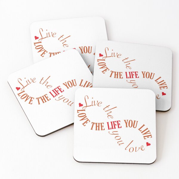Item preview, Live The Life You Love Inspirational Motivational Quote Typography designed and sold by theimagezone.