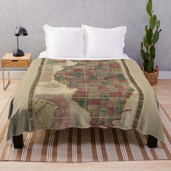 Item preview, State of Illinois Map (1836) designed and sold by allhistory.