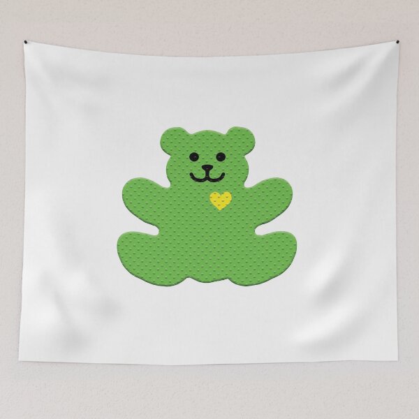 Item preview, happy green bear designed and sold by daisydebby.
