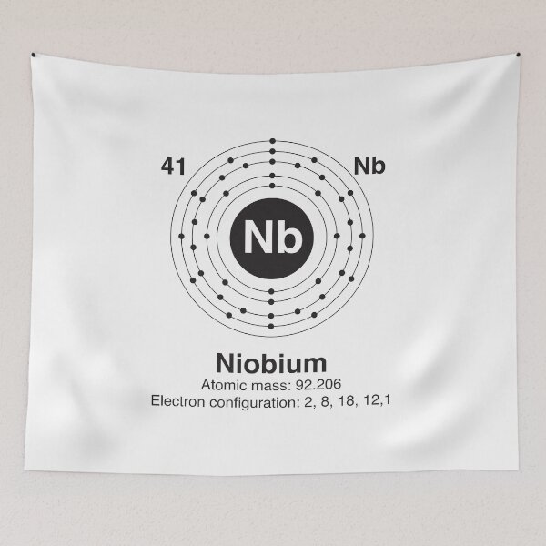 Item preview, Science t shirt. Niobium Chemical element. For scientist and sci-fi fans. designed and sold by paulo silveira.