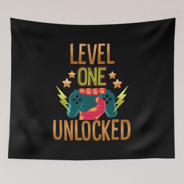 Item preview, Level One Unlocked | Gamer Birthday Gift Kids designed and sold by anziehend.