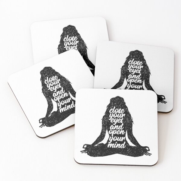 Item preview, Close Your Eyes And Open Your Mind | Yoga Namaste designed and sold by anziehend.