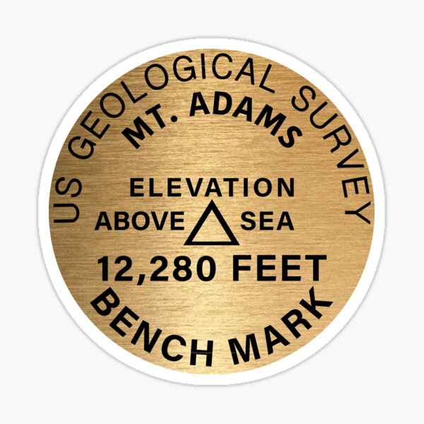 Item preview, Mount Adams Bench Mark Washington Mt. Rainier Hiking Climbing Mountains Benchmark Gift Ideas designed and sold by letourneau41.