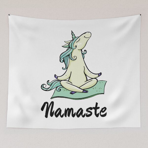 Item preview, Yoga Unicorn | Namaste Rainbow Meditation designed and sold by anziehend.