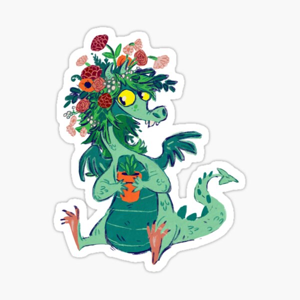 Going Green Dragon Sticker