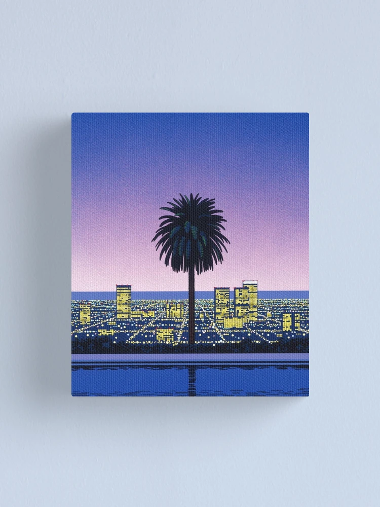 Japan Manga Vaporwave Sunset Purple Poster Hiroshi Nagai