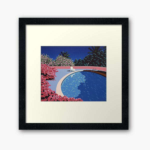 Affiche de chemise de Vaporwave de Hiroshi Nagai Impression encadrée