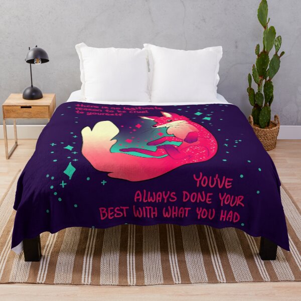Aperçu de l'œuvre "Il n'y a aucune raison légitime d'être cruel envers vous-même" Space Fox créée et vendue par thelatestkate.