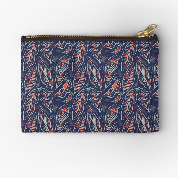 Magical Feathers Zipper Pouch