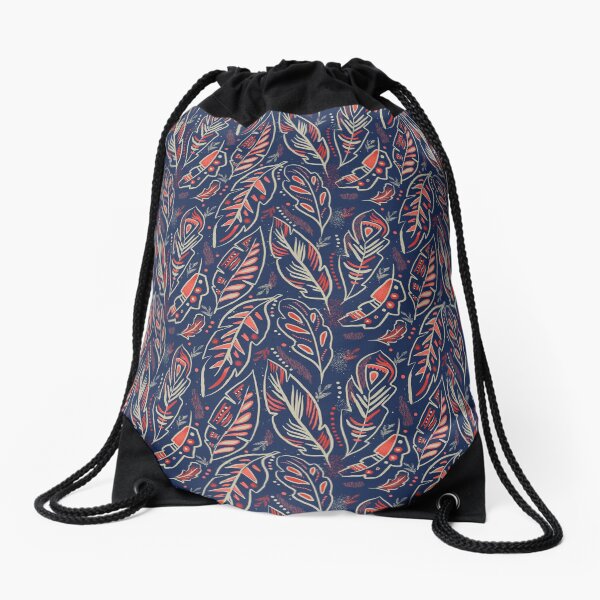Magical Feathers Drawstring Bag