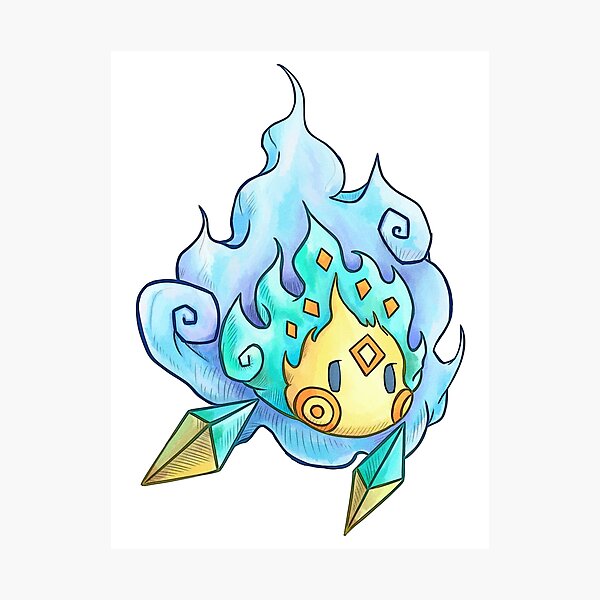 Vista previa del artículo con la obra «Wisp Secret of Mana - Seiken Densetsu», diseñado y vendido por TechraNova.