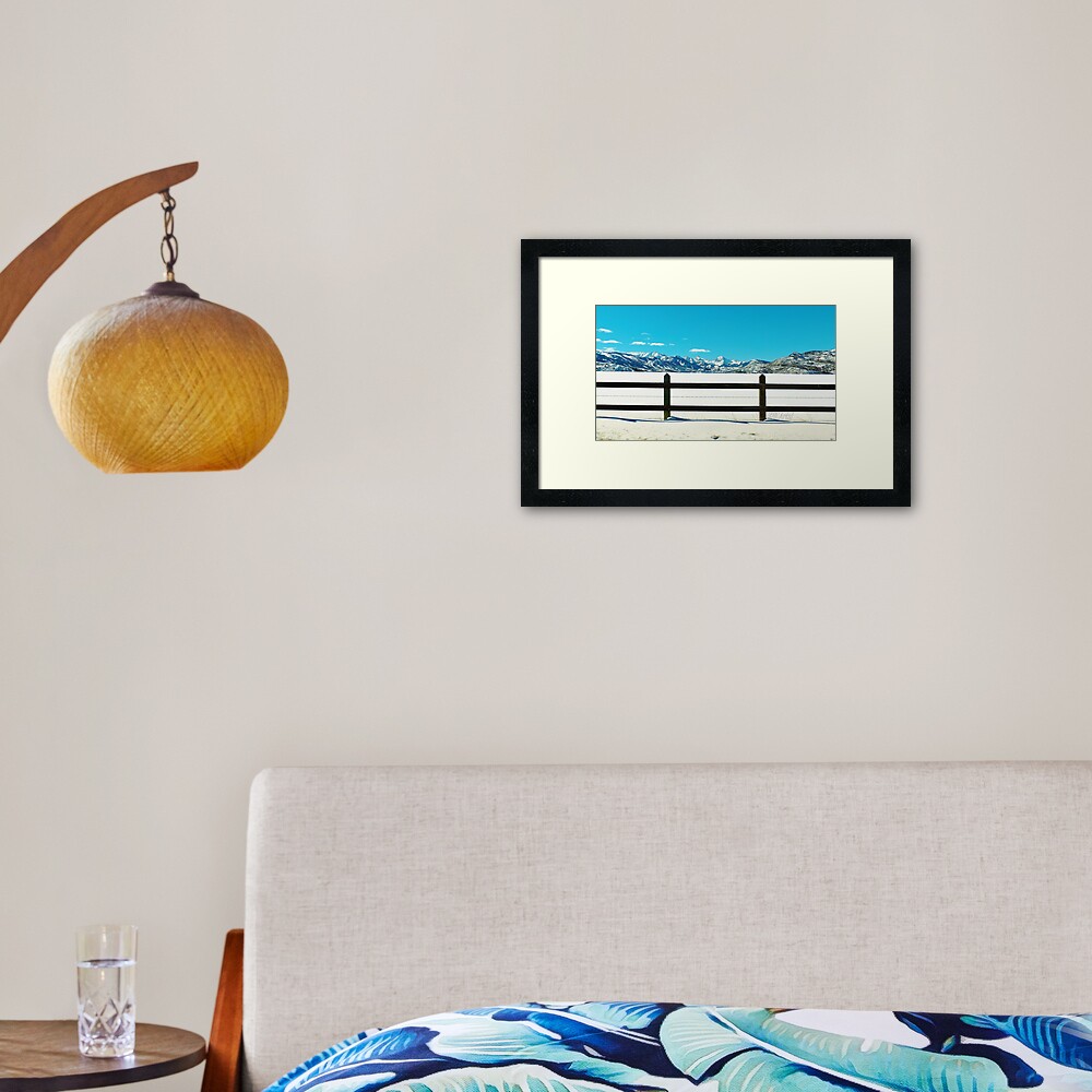 So Far Snow Good Framed Art Print