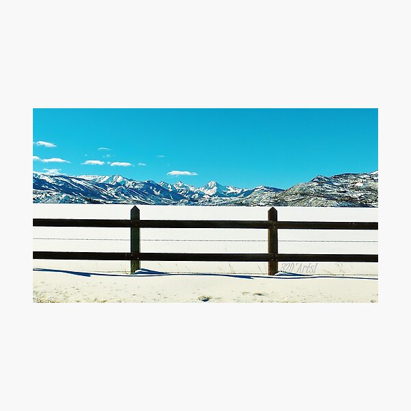 So Far Snow Good Photographic Print