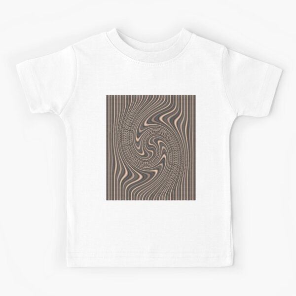 #Pattern, #abstract, #vortex, #design, twirl, brown, color image, wrinkled, circle Kids T-Shirt