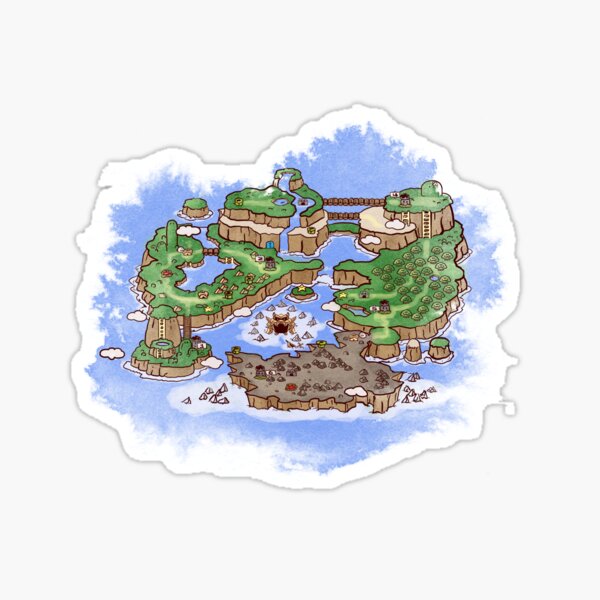 Super Mario World Stickers Redbubble - paper mario decals d roblox