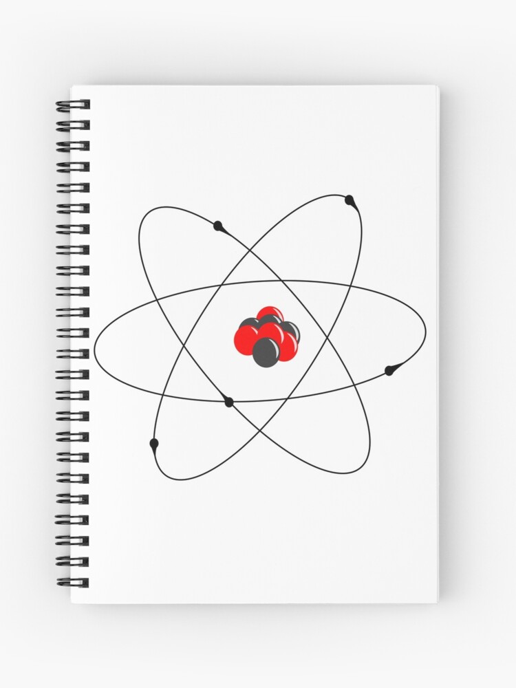 Cuaderno de espiral «Modelo atómico de Rutherford» de javisolarte |  Redbubble