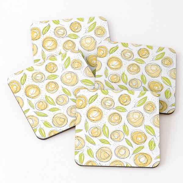 Item preview, Floral Pattern #13 | Yellow and Green designed and sold by RebeccaFlaherty.