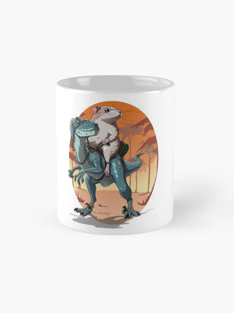 Thumbnail 4 of 6, Coffee Mug, Rat Raptor Rider designed and sold by Wootus.