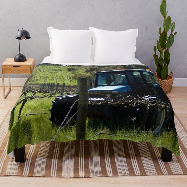 Slasher in the Vines - Magpie Springs - Adelaide Hills Wine Region - Fleurieu Peninsula - Winery Throw Blanket