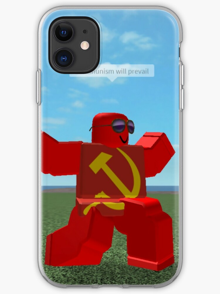 Communism Will Prevail Roblox Meme Iphone Case Cover By Thesmartchicken Redbubble - roblox communist t shirt
