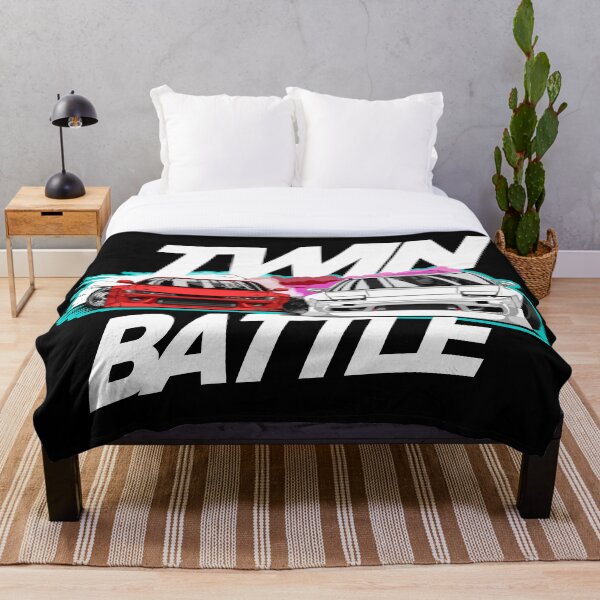 Nissan schassis twin drift battle Throw Blanket