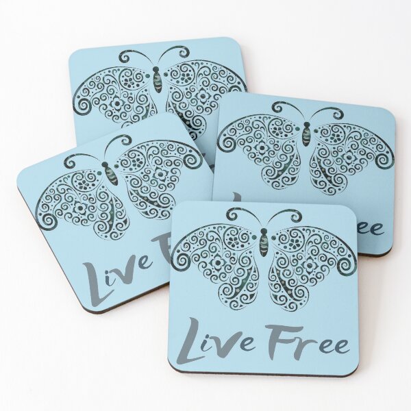 Item preview, Live Free Lace Butterfly designed and sold by Lisa Bertnick.