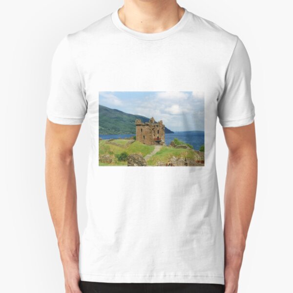 Urquhart Castle , Scotland Slim Fit T-Shirt