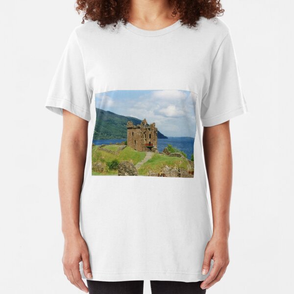 Urquhart Castle , Scotland Slim Fit T-Shirt
