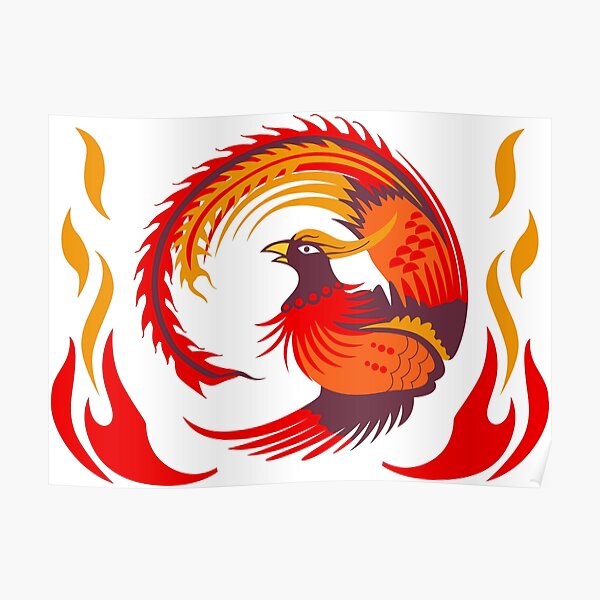 Phoenix Rising From The Ashes Posters Redbubble