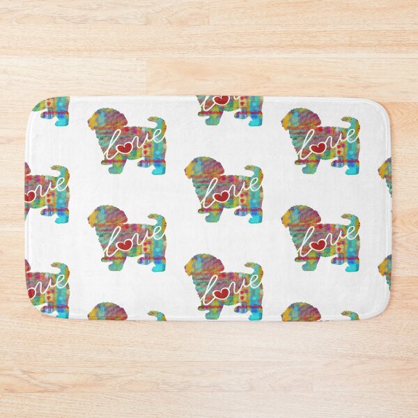 Item preview, Maltipoo - Maltese / Poodle Love - A Bright and Colorful Watercolor Style Gift designed and sold by traciwithani.