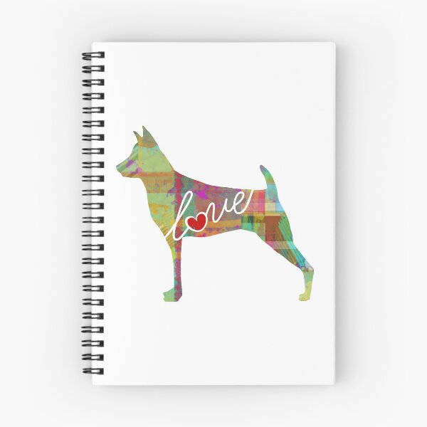 Item preview, Miniature Pinscher / Min Pin Love - A Bright and Colorful Watercolor Style Gift designed and sold by traciwithani.