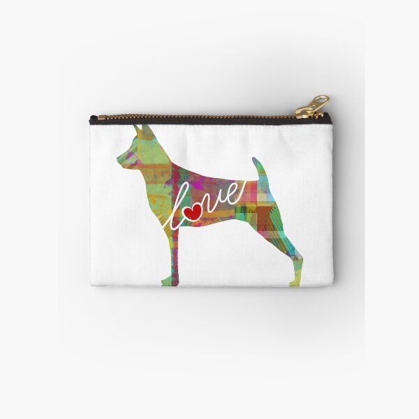 Item preview, Miniature Pinscher / Min Pin Love - A Bright and Colorful Watercolor Style Gift designed and sold by traciwithani.