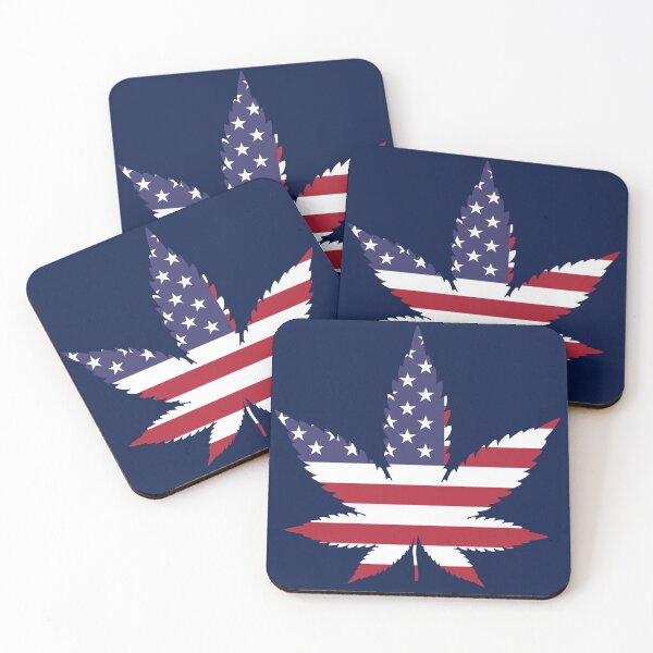 Item preview, Weed Cannabis Marijuana American Flag Proud  designed and sold by Lisa Bertnick.