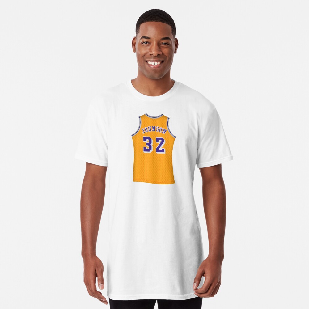 Magic Johnson Jersey Mounted Print for Sale by DeeJayDesign