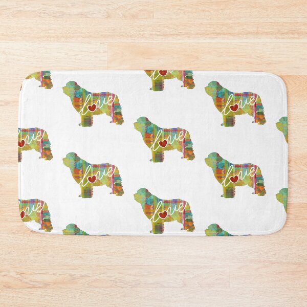 Item preview, Newfoundland / Newifie Love - A Bright and Colorful Watercolor Style Gift designed and sold by traciwithani.