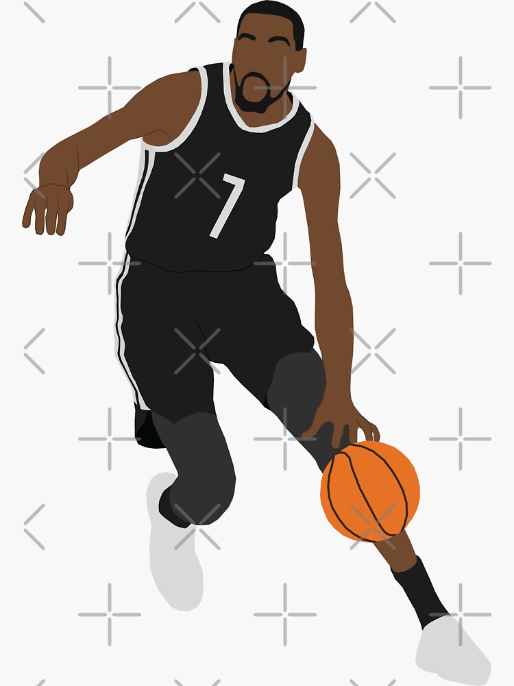 Kevin Durant Nets Sticker for Sale by Draws Sports