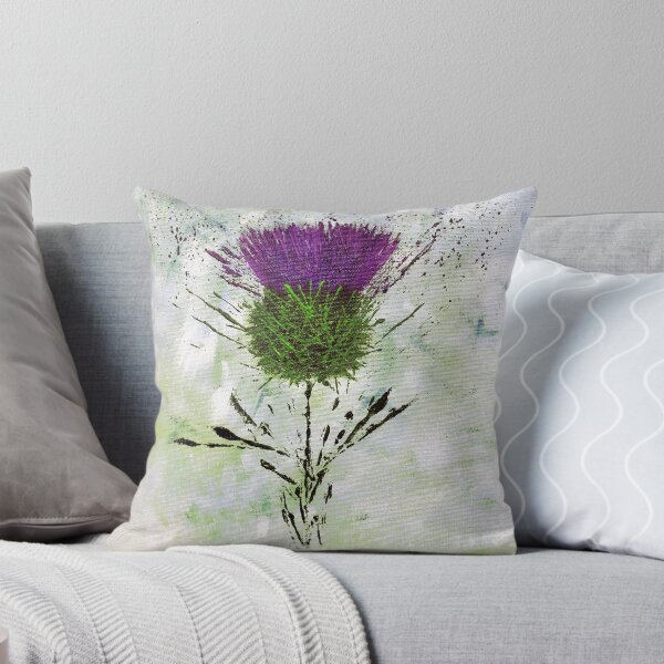Item preview, Scottish Thistle Contemporary style designed and sold by Amazingraceart.