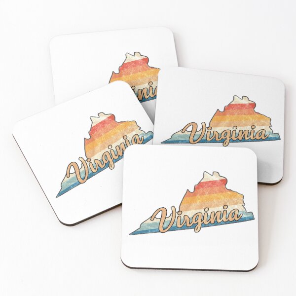 Item preview, Virginia State | Colorful Retro 70s Design designed and sold by PraiseQuotes.