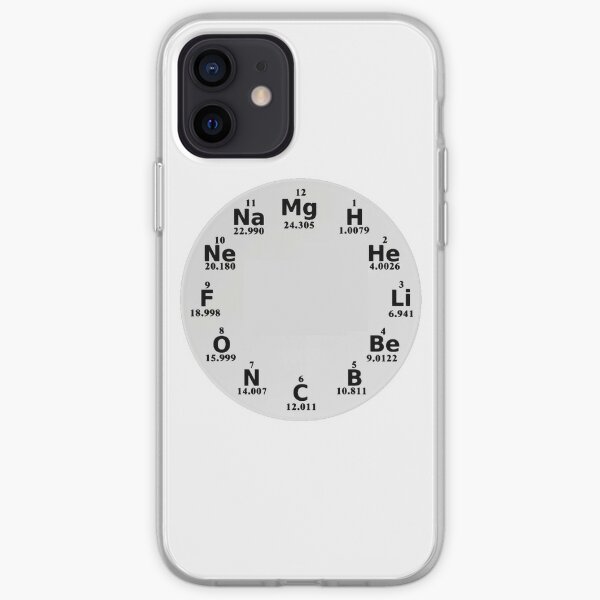 Chemical Elements Wall Clock iPhone Soft Case