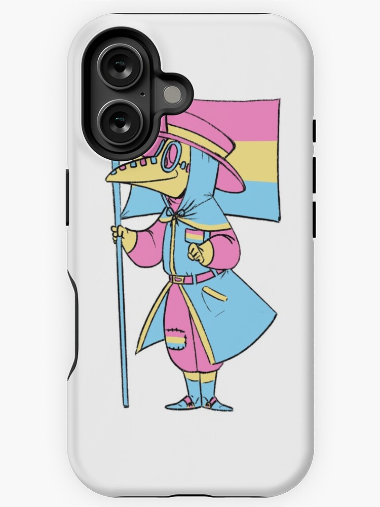 Thumbnail 1 von 4, iPhone-Hülle, Pastell Pan Pest-Doktor designt und verkauft von soodie.