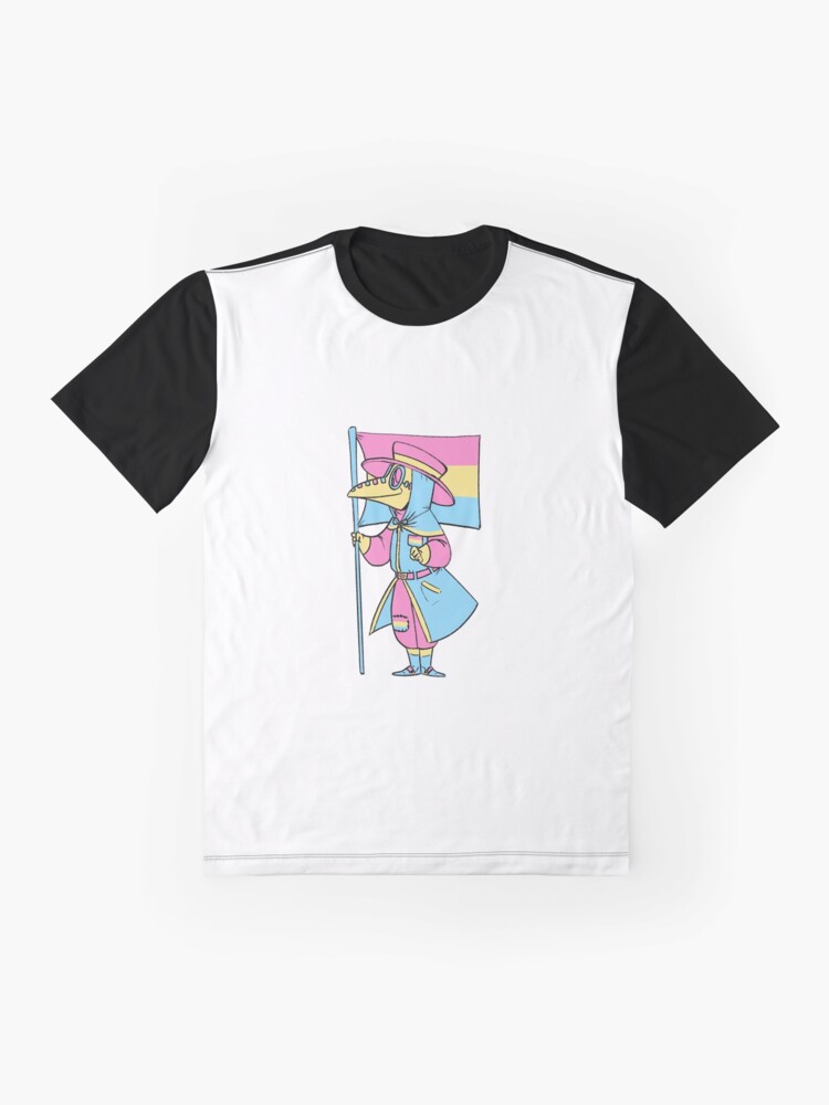 Thumbnail 4 von 5, Grafik T-Shirt, Pastell Pan Pest-Doktor designt und verkauft von soodie.