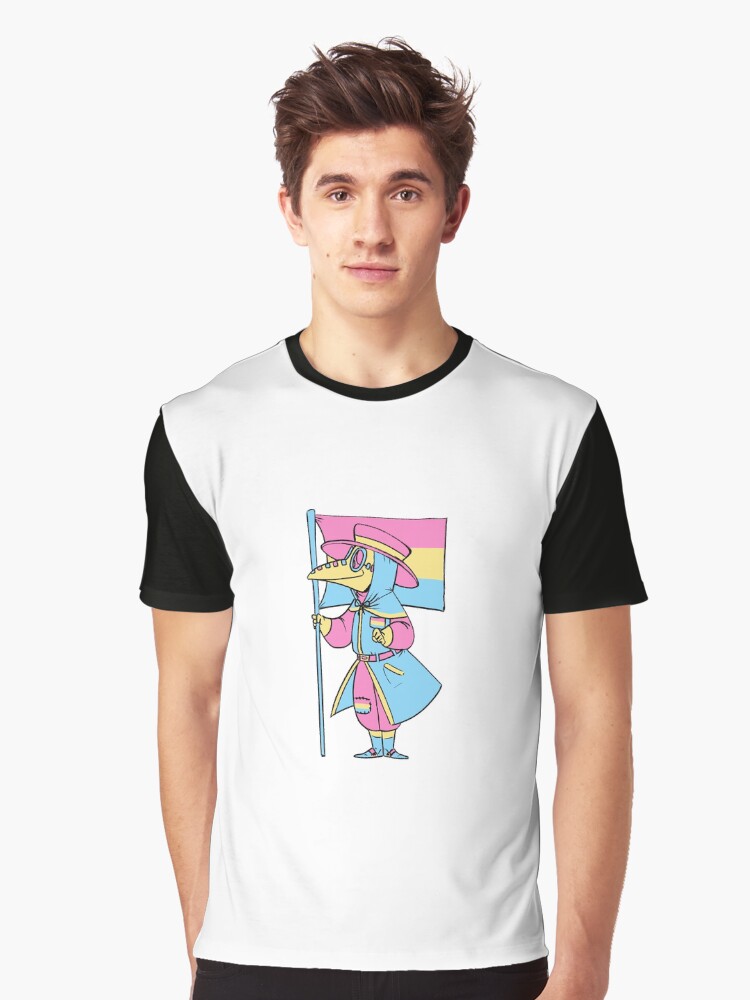 Thumbnail 1 von 5, Grafik T-Shirt, Pastell Pan Pest-Doktor designt und verkauft von soodie.