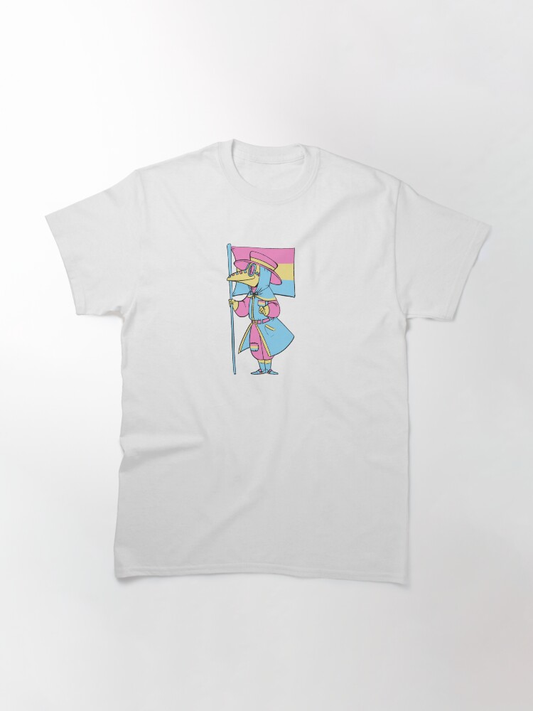 Thumbnail 3 von 7, Classic T-Shirt, Pastell Pan Pest-Doktor designt und verkauft von soodie.