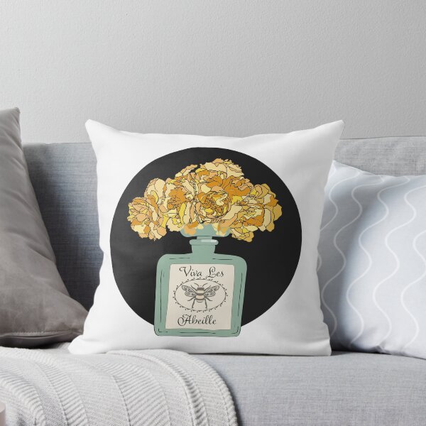 Item preview, Long Live the Bees! perfume bottle with peionies design designed and sold by Bexxadoodles.