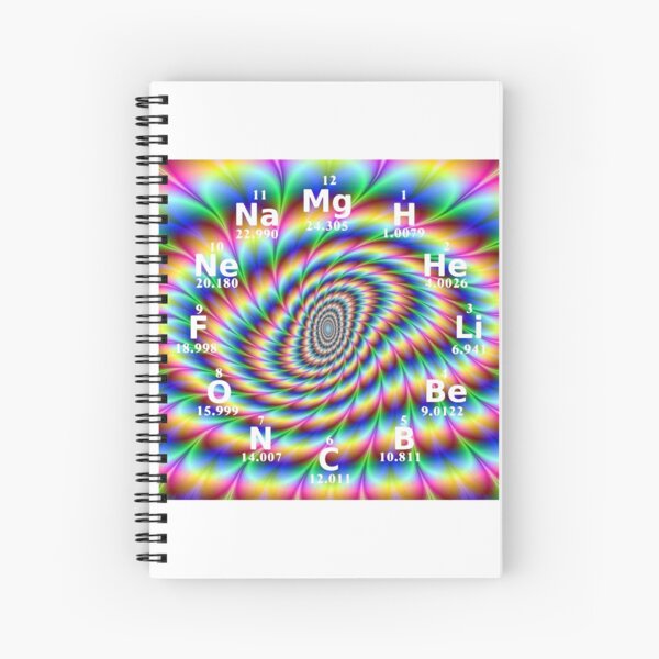 #Chemical #Elements #Wall #Clock Spiral Notebook