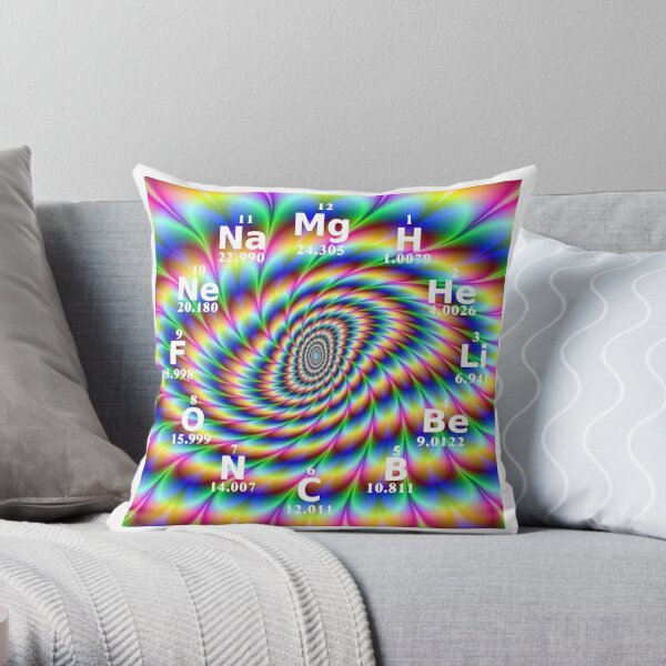 #Chemical #Elements #Wall #Clock Throw Pillow