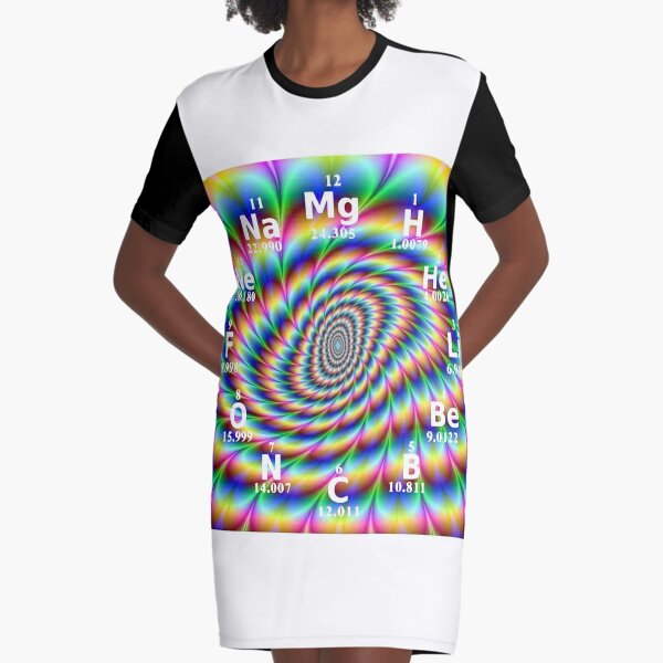 #Chemical #Elements #Wall #Clock Graphic T-Shirt Dress